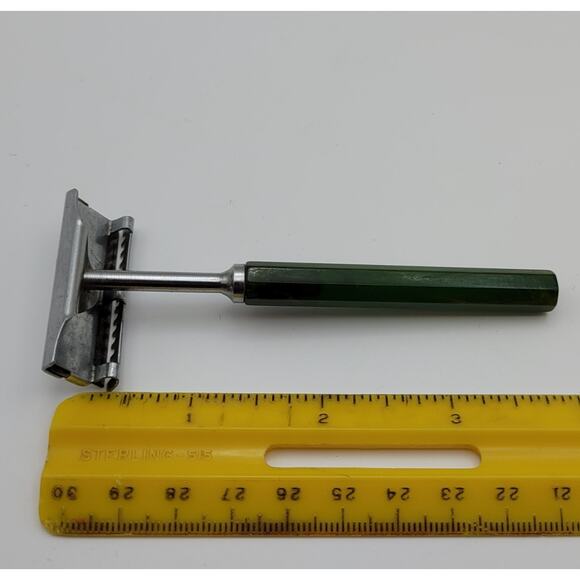 Vintage 1930s–1950s Keen Kutter Safety Razor Green Bakelite Handle Double Edge - Picture 16 of 16